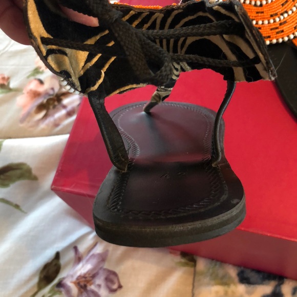 Beaded Boho Sandals - Picture 6 of 10